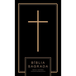 Bíblia Sagrada NVT Letra Normal - Cruz All Black - Capa Dura