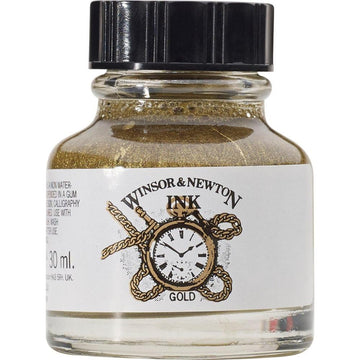 Tinta Para Desenho Winsor & Newton - 30ml - Gold - 1010283
