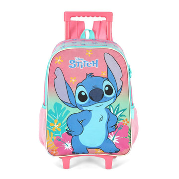 Mochila com Rodas Stitch Hawaii - Rosa