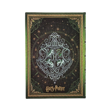 Caderno Paperblanks Midi Harry Potter - Slytherin - Pautado Paperblanks