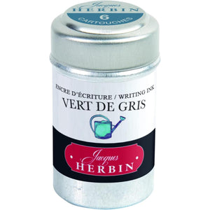 Cartucho Para Caneta Tinteiro Herbin Vert de Gris - 6 Refis