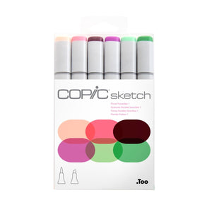 Copic Sketch Floral Fav I - Kit com 6 Cores Florais