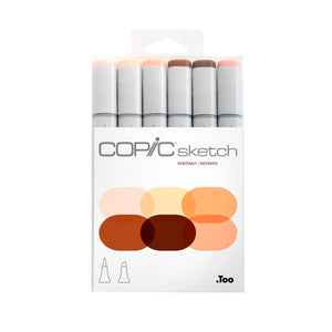 Copic Sketch Portrait - Kit com 6 Cores Para Retratos