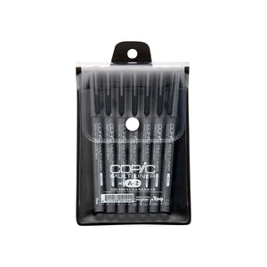 Copic Multiliner - Estojo com 7 Canetas - Conjunto A2