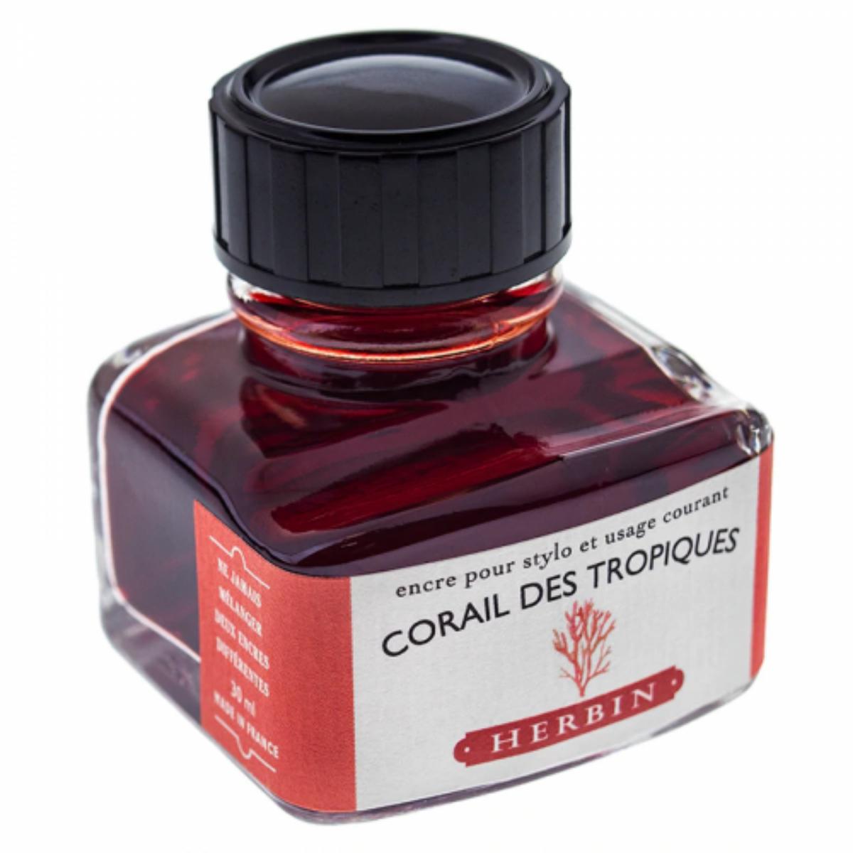 Tinta Para Caneta Tinteiro Herbin Corail des Tropiques - 30ml Jacques Herbin