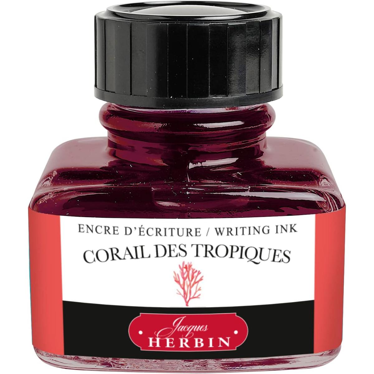 Tinta Para Caneta Tinteiro Herbin Corail des Tropiques - 30ml Jacques Herbin