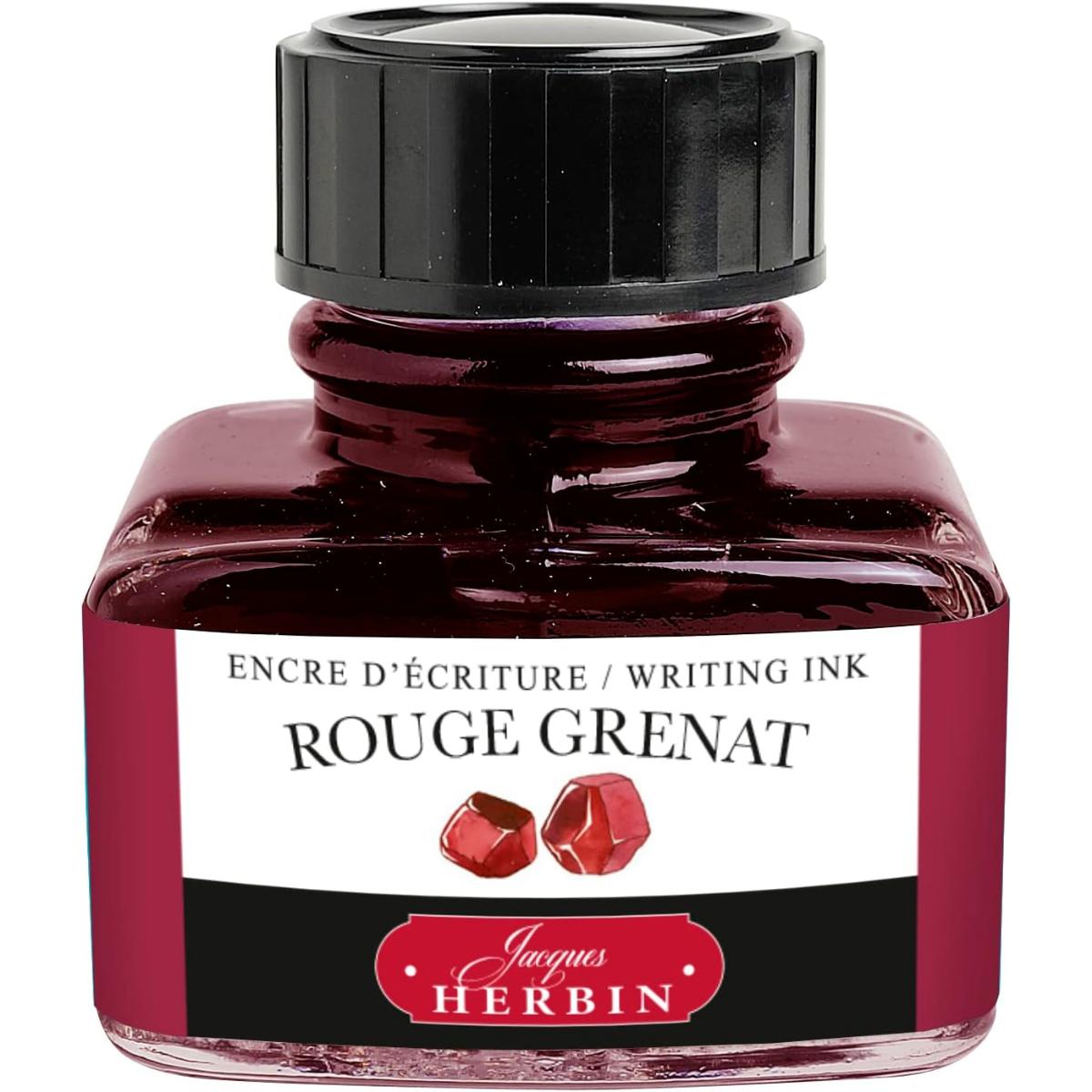 Tinta Para Caneta Tinteiro Herbin Rouge Grenat - 30ml Jacques Herbin