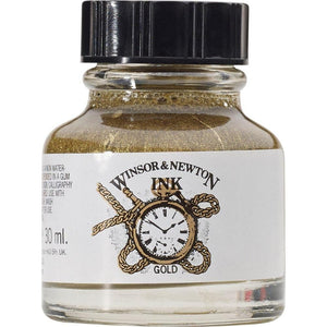 Tinta Para Desenho Winsor & Newton - 30ml - Gold - 1010283