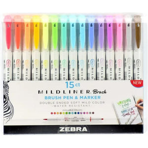 ZEBRA BRUSH PEN MILDLINER SORTIDO CX-15 (4018-67)
