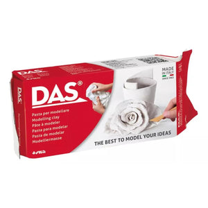 Massa de Modelar Cerâmica Fria - DAS - Branca - 500g