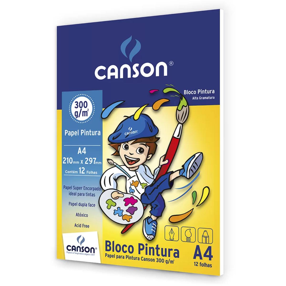 Bloco Canson A4 - Pintura Infantil 300g/m2
