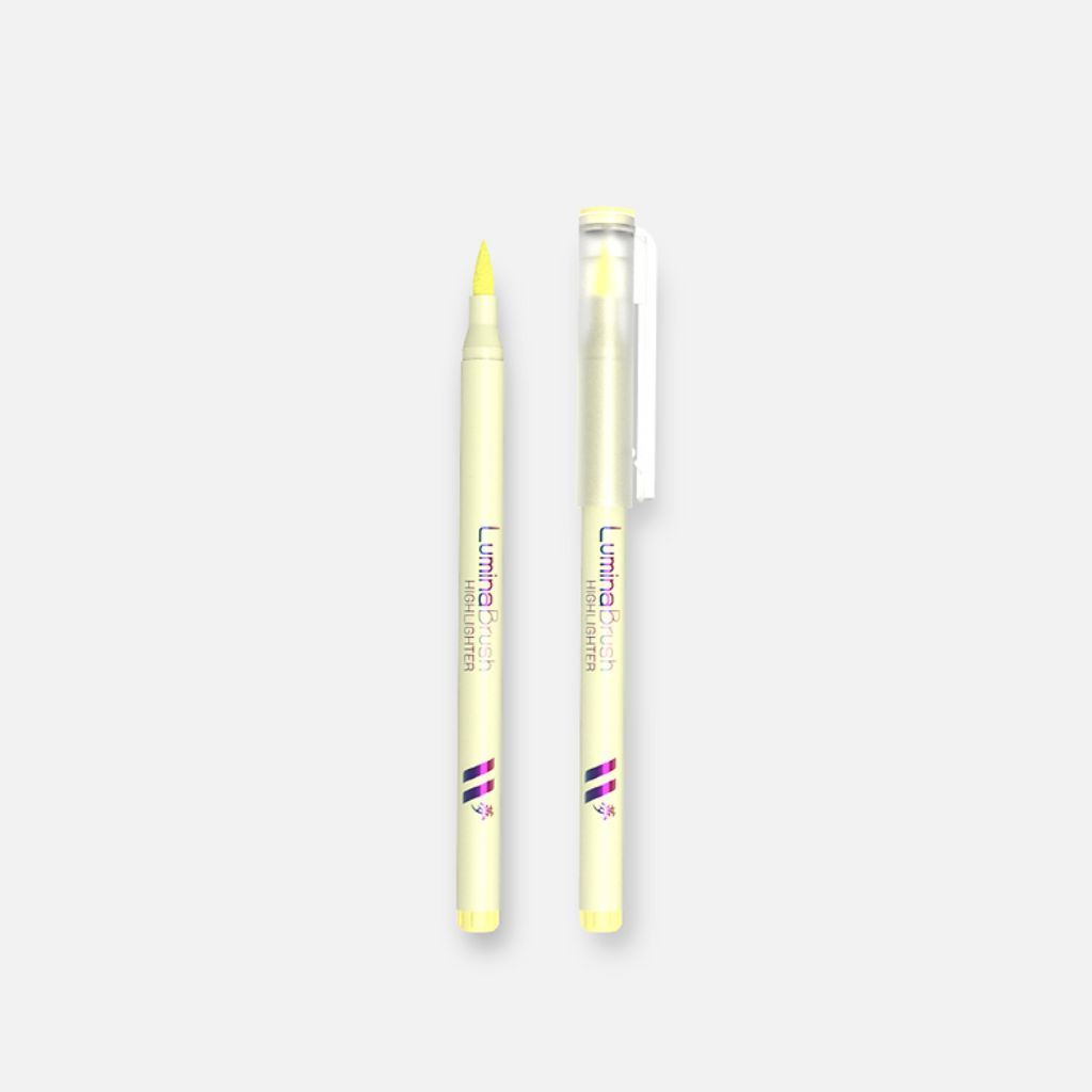Marca Texto Brush Pen - Lumina Highliter - 6 Cores Neon