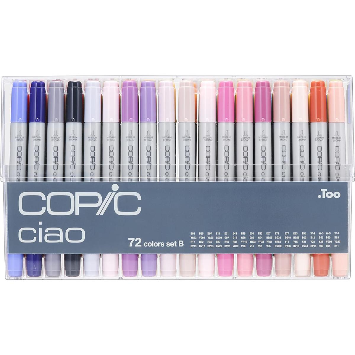 Copic Ciao - Estojo com 72 Cores - Conjunto 72B