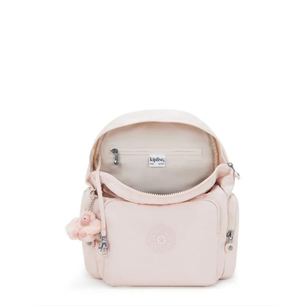 Mochila Kipling - City Zip S - Rosa