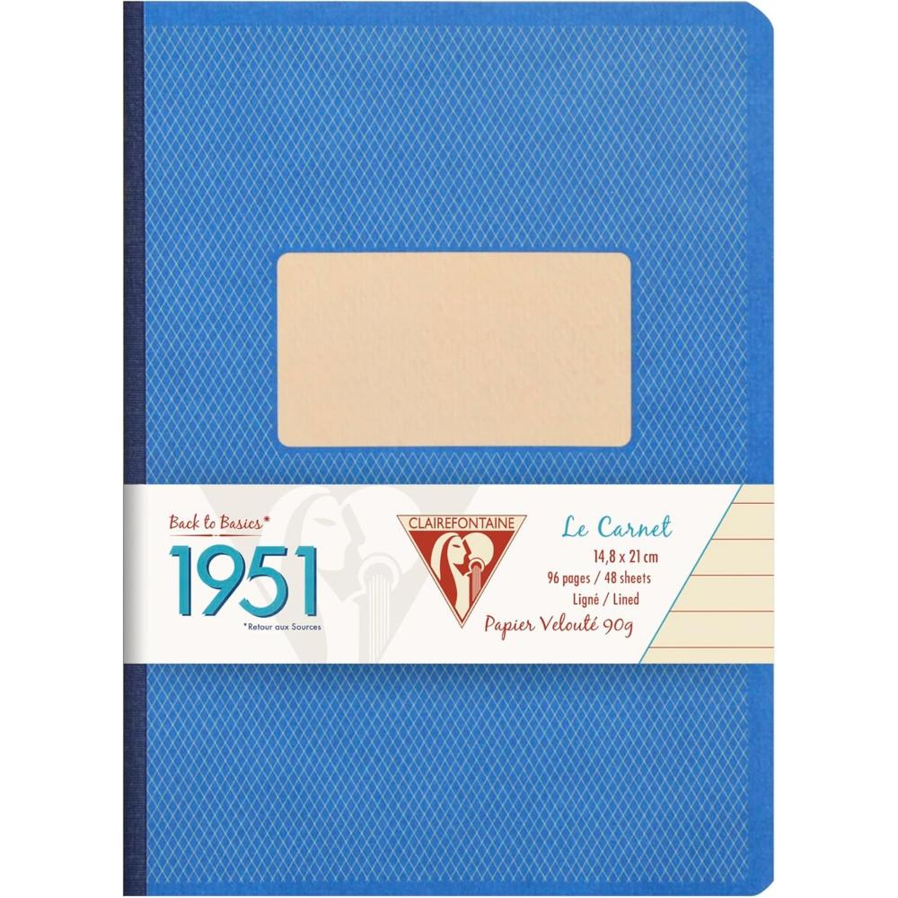 Caderno Clairefontaine 1951 - Blue - A5 - Pautado - 195946C