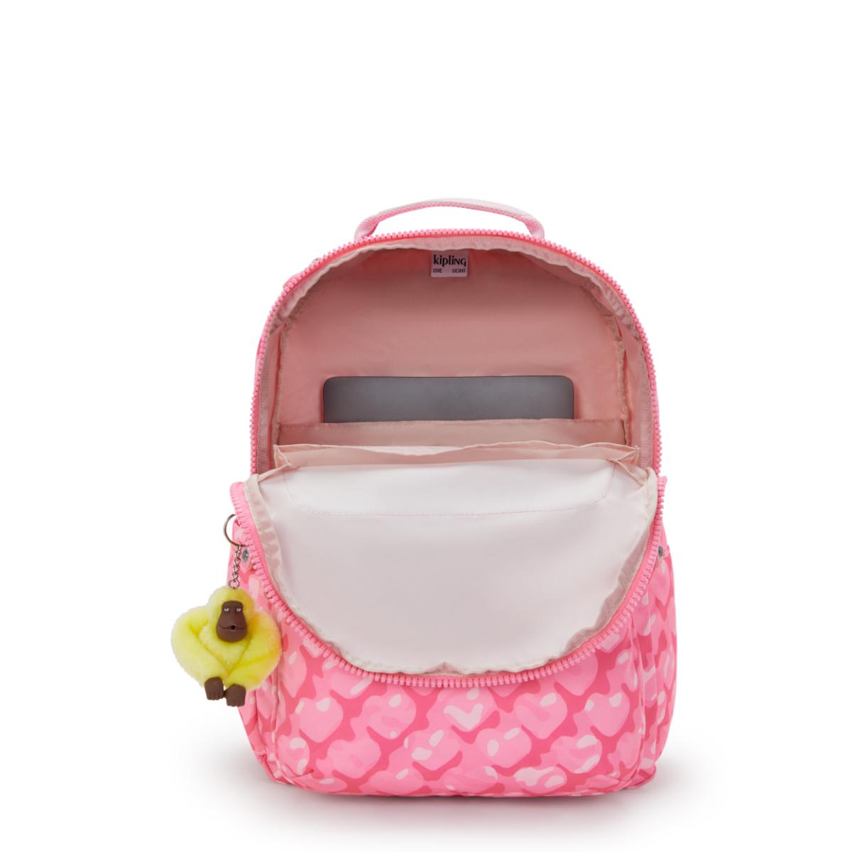 Mochila Kipling Seoul - Adorable Hearts - Estampado