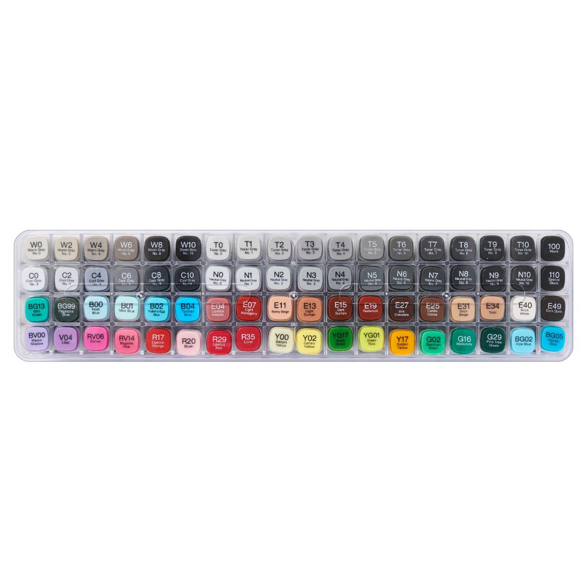 Copic Sketch- Estojo com 72 Cores - Conjunto 72B