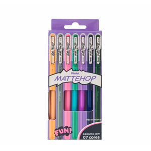 Caneta Gel Pentel Mattehop - Edição Sonhos - Kit com 7 Canetas