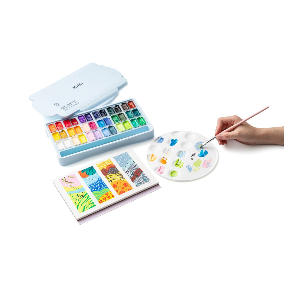 Paleta para Aquarela HIMI 22,1x22,1cm