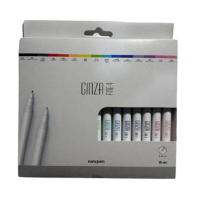 Ginza Fineliner - Caneta Hidrográfica Newpen - 15 cores
