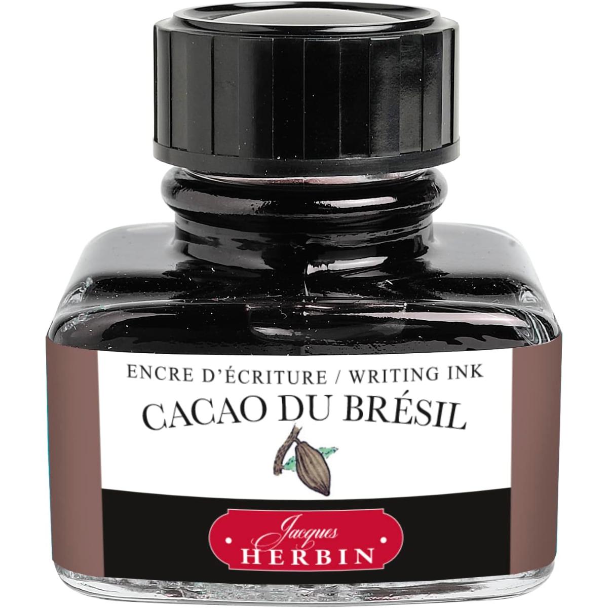 Tinta Para Caneta Tinteiro Herbin 30ml - Cacao Du Bresil