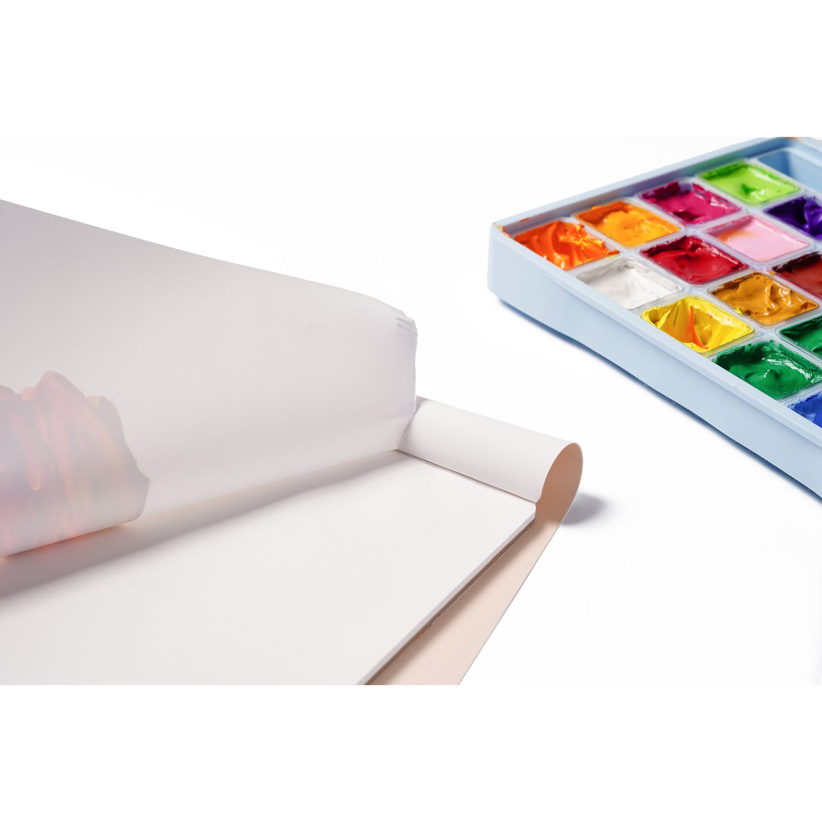 Bloco Papel Paleta Acrílica e Guache Himi - 30 Folhas - 35,5 x 25,5 cm HIMI