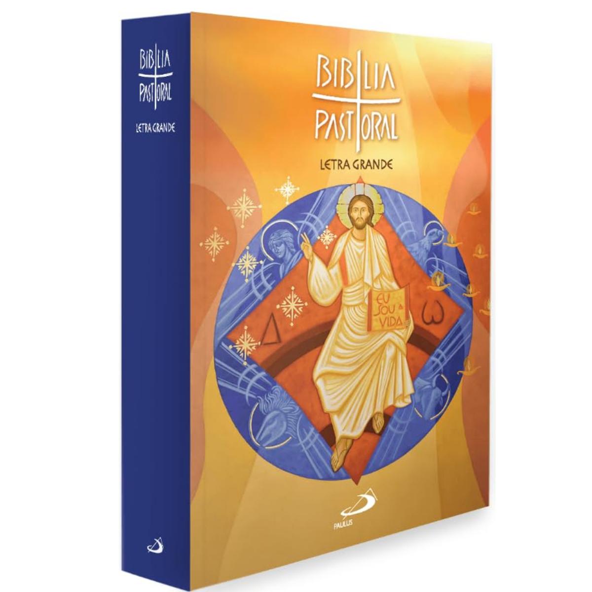 Nova Bíblia Pastoral - Capa Cristal - Letra Grande - Eu Sou a Vida