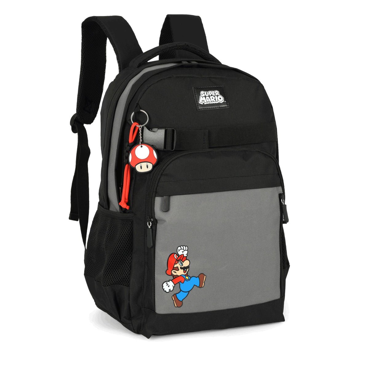 Mochila Escolar Luxcel Super Mario - Juvenil - Preto