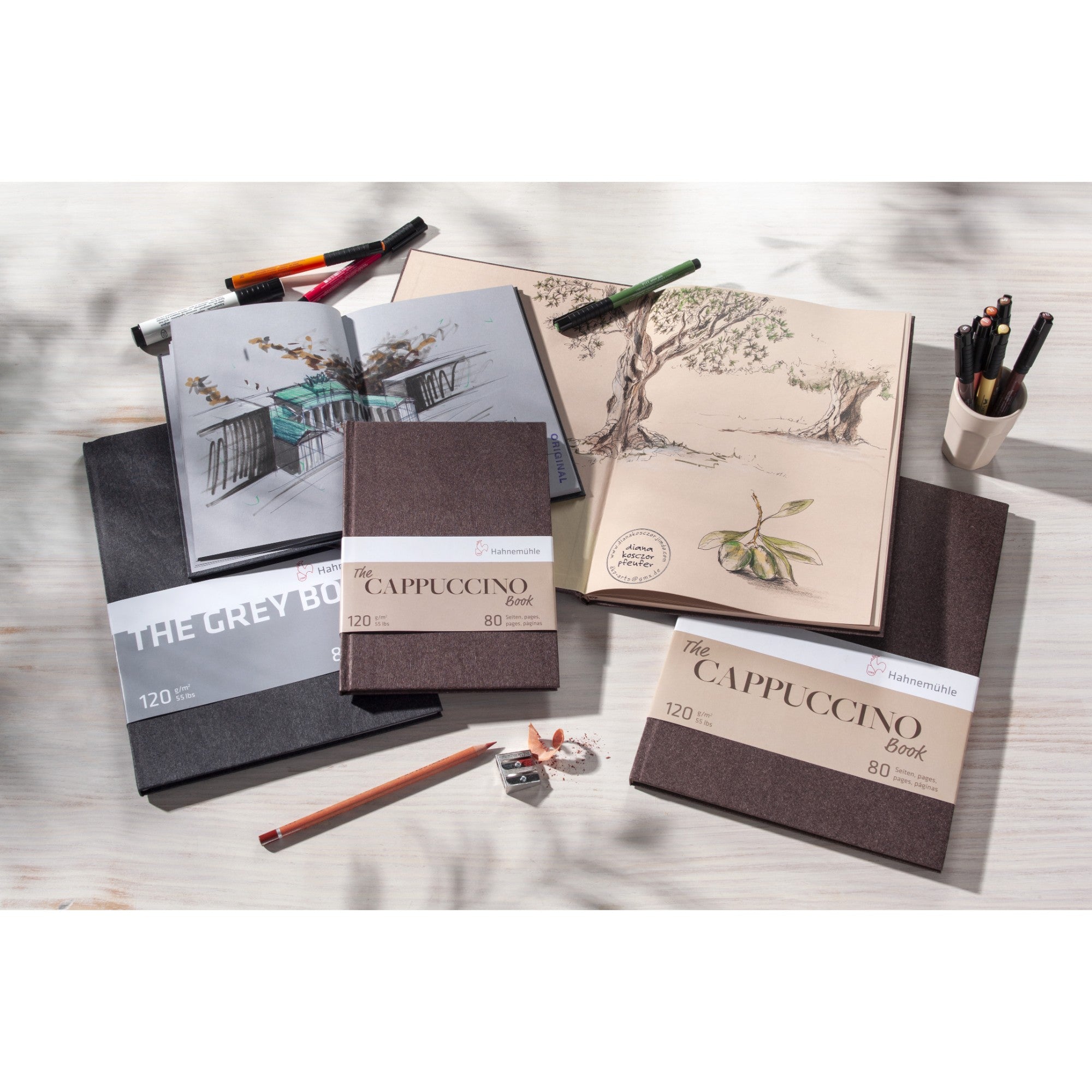 Sketchbook Hahnemühle The Cappuccino Book - A5 - 120g/m² - 40 Folhas