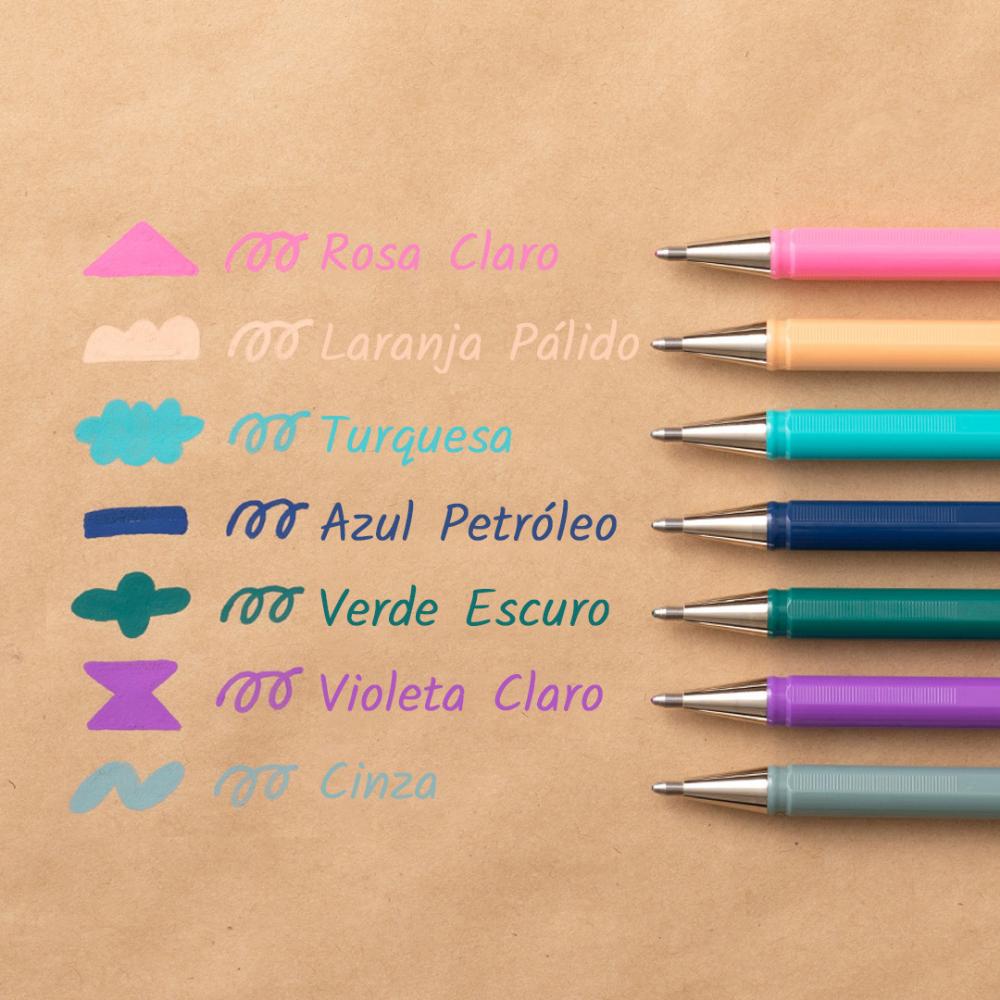Caneta Gel Pentel Mattehop - Edição Sonhos - Kit com 7 Canetas