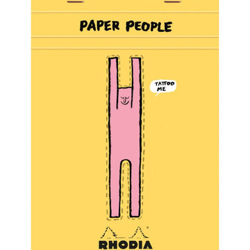 Bloco Rhodia 90 Anos & Paper People 14,6x20,8cm - 80 Folhas