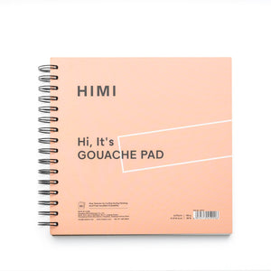 Bloco de Papel para Guache HIMI 50 Folhas 21,6x21,6cm – Capa Rosa