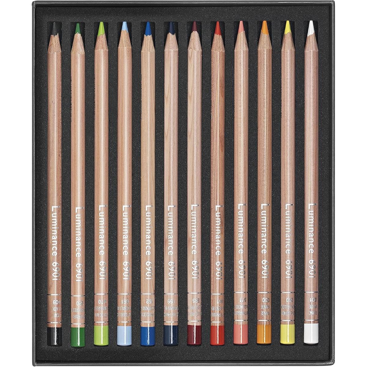 Lápis de Cor Caran D´Ache Luminance 6901 - 12 Cores