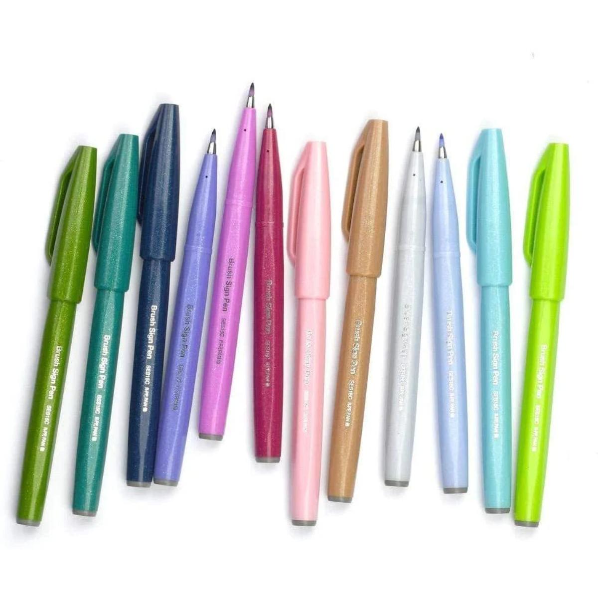 Kit Brush Sign Pen - 30 Cores