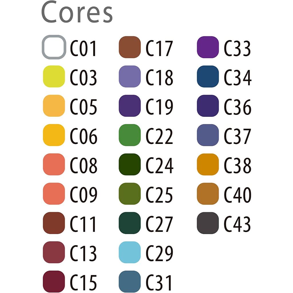 Aquarela em Pastilha Cis Graf - 25 Cores - Estojo Slim