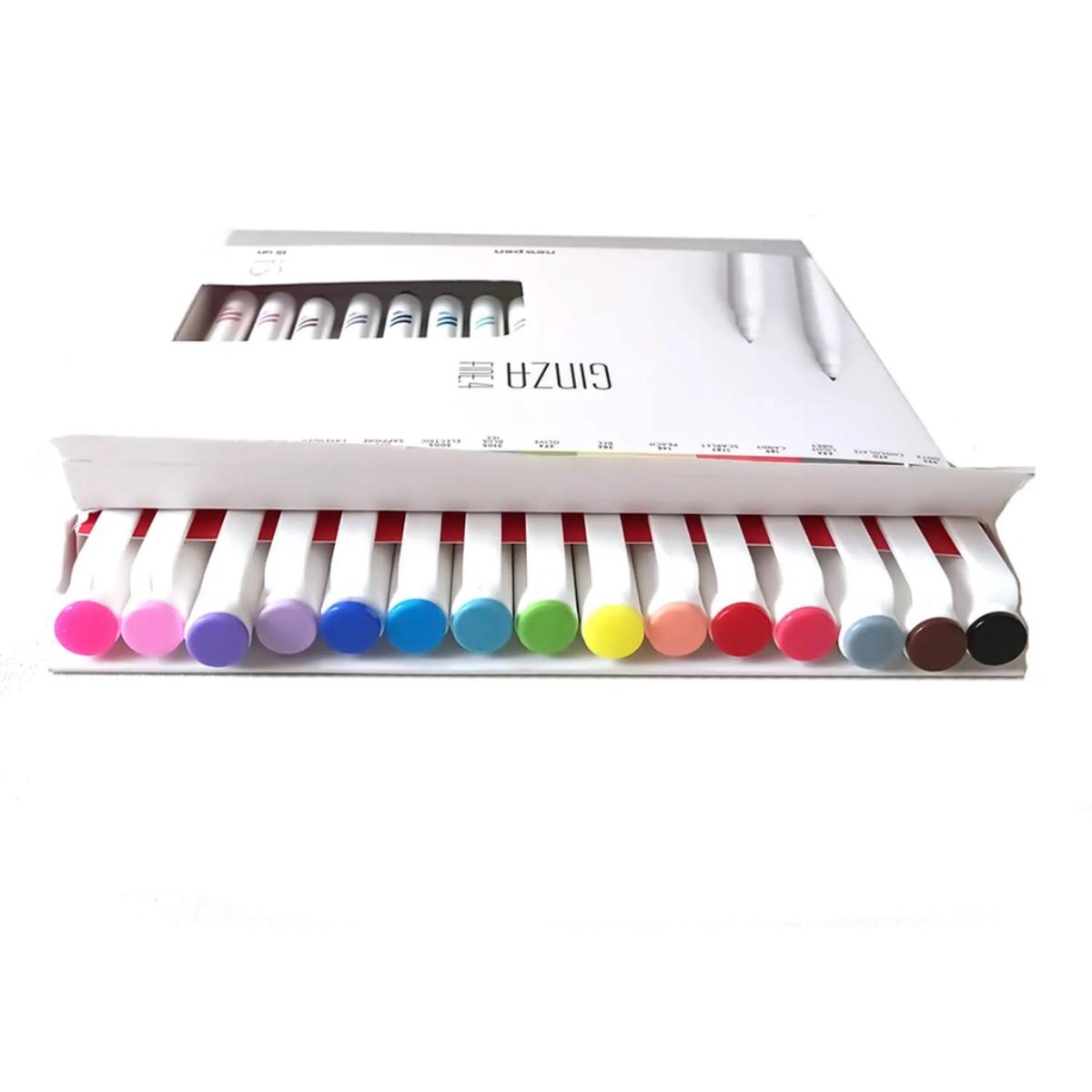 Ginza Fineliner - Caneta Hidrográfica Newpen - 15 cores