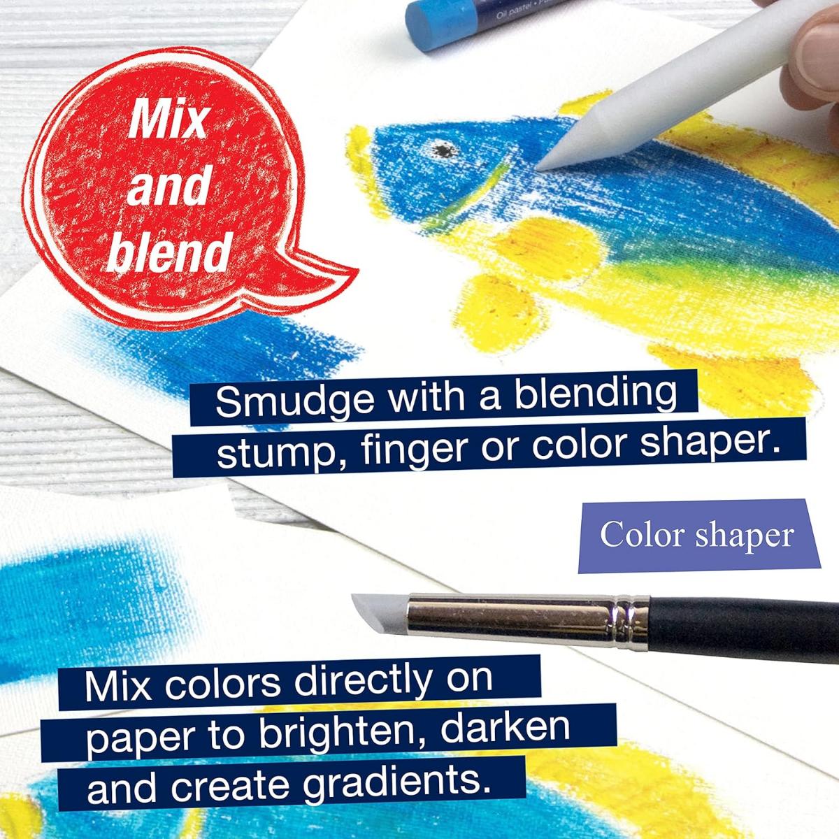 Giz Pastel Oleoso Faber Castell - 24 Cores - Goldfaber