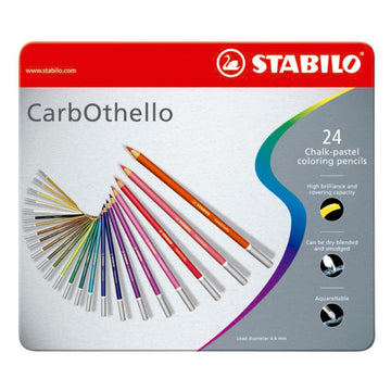 Lápis De Cor Pastel Aquarelável Stabilo CarbOthello - 24 Cores