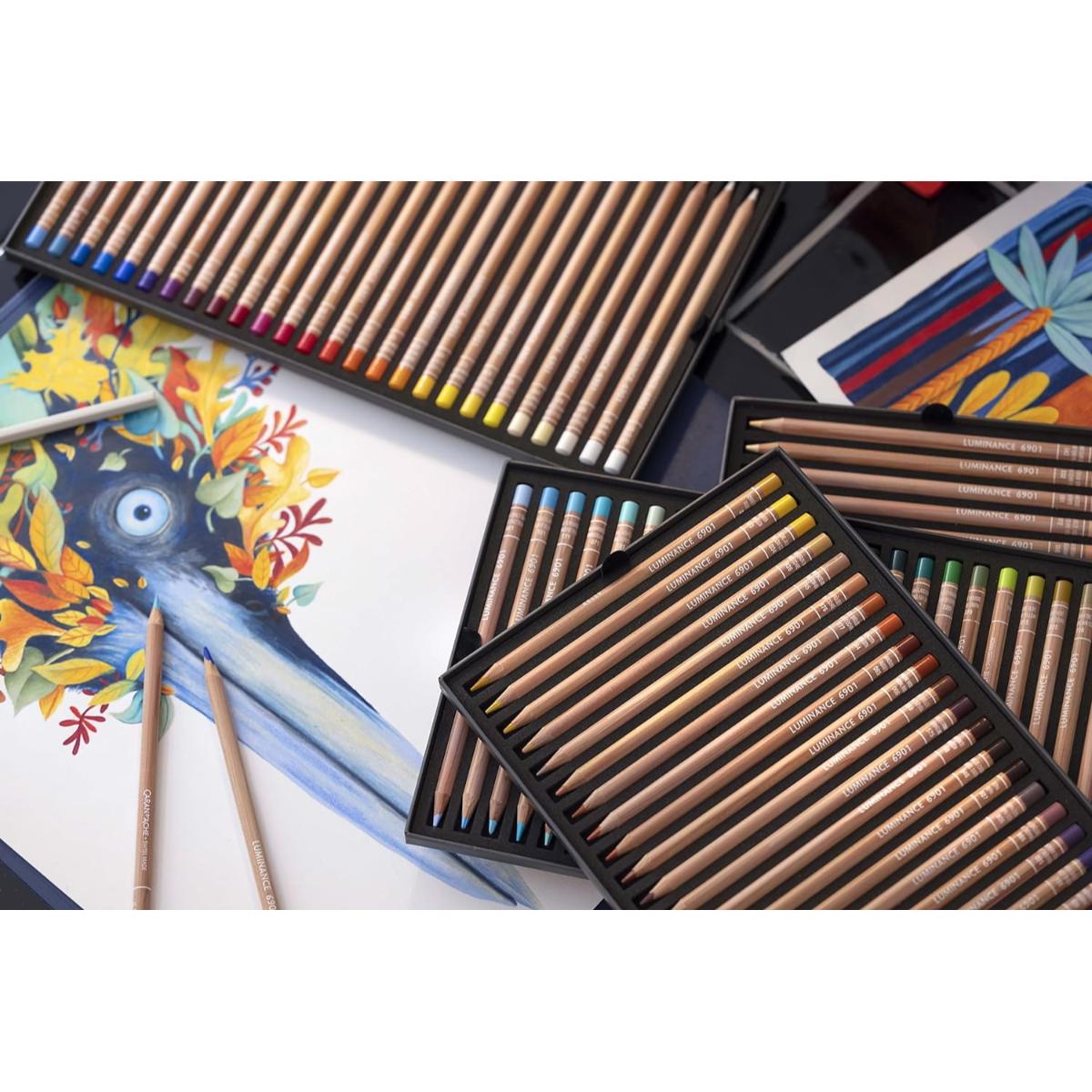 Lápis de Cor Caran D´Ache Luminance - 100 Cores