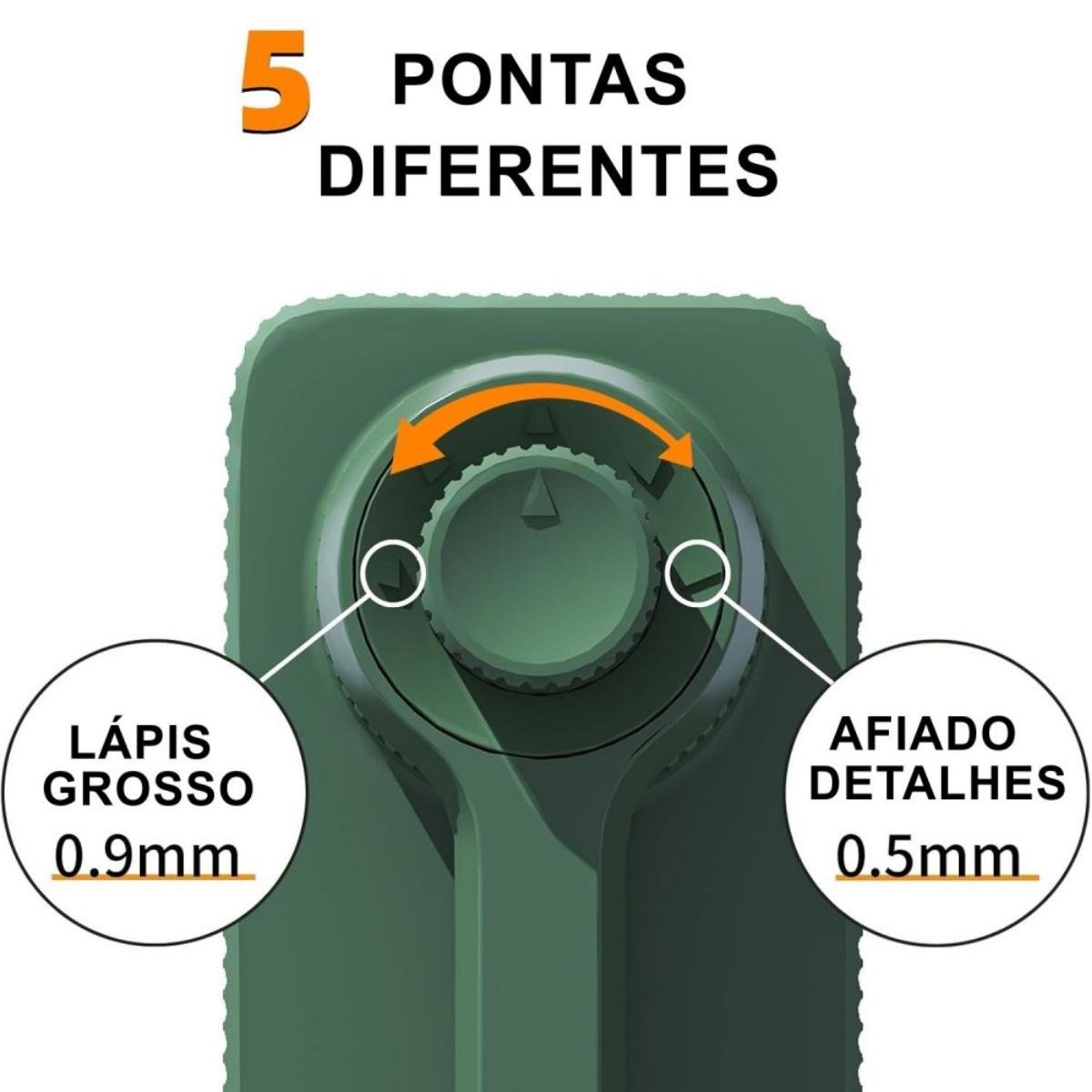 Apontador de Mesa Para Desenho Sinoart A252 - 5 Ajustes