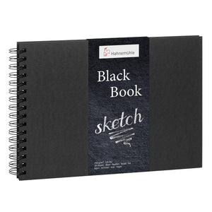 Sketchbook Hahnemühle Black Book A5 - 250g/m² 30 folhas - Espiral