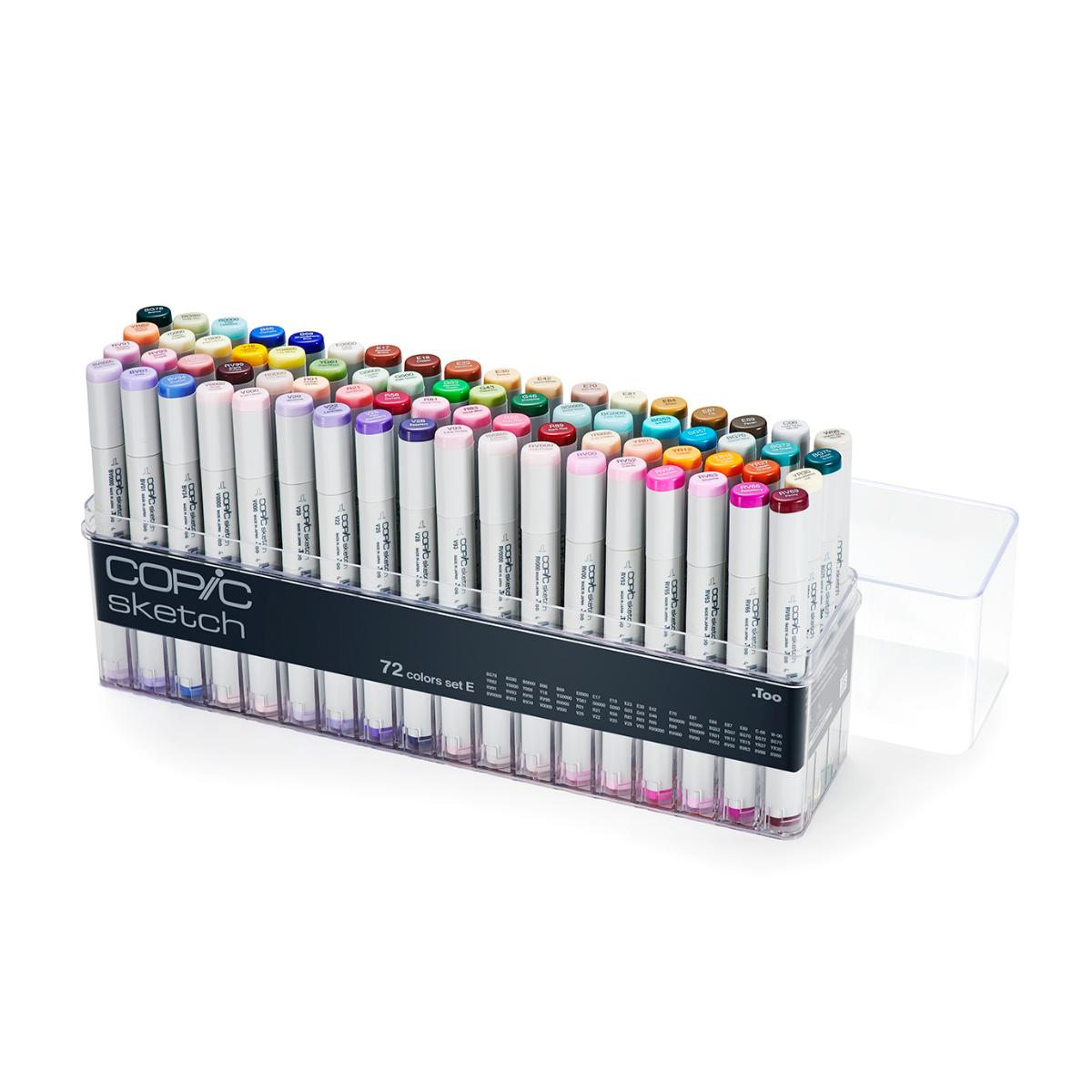 Copic Sketch - Estojo com 72 Cores - Conjunto 72E