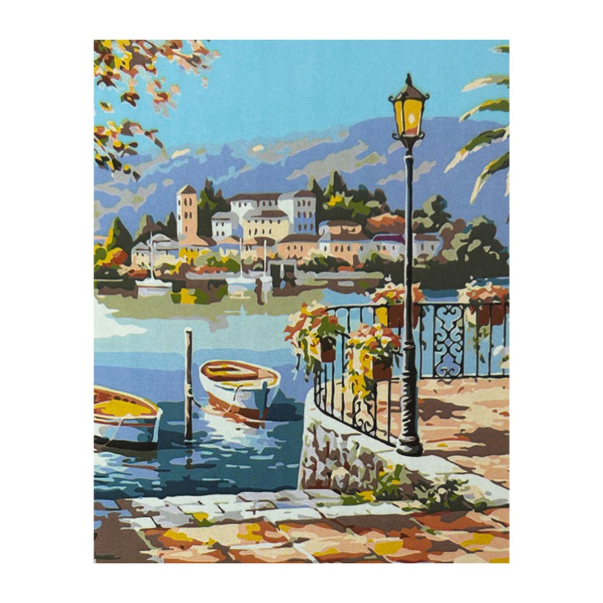 Kit Pintura Numerada em Tela - Verão Europeu - 40x50cm