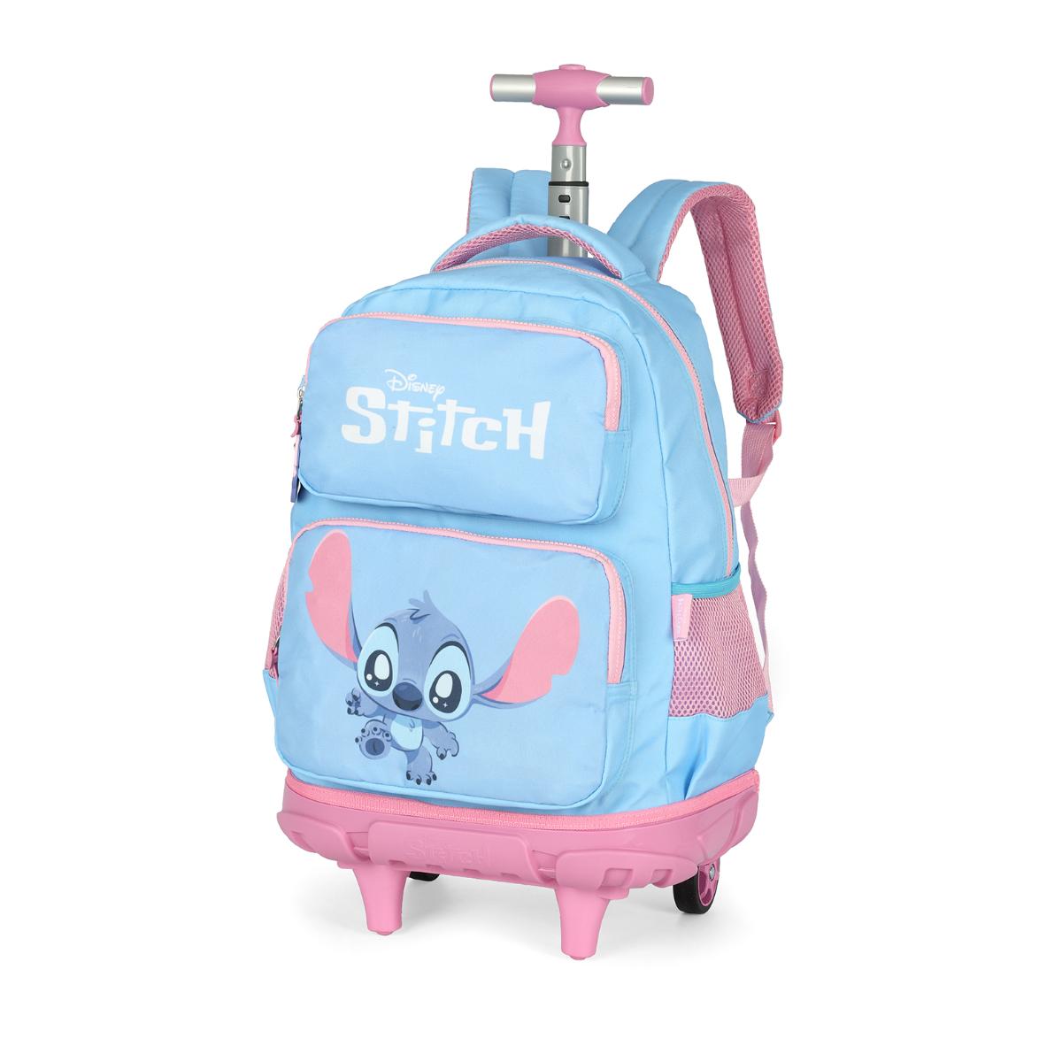 Mochila com Rodas Stitch Baby Blue - MC50042SC