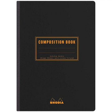 Composition Book Rhodia Capa Preta - A5 80F