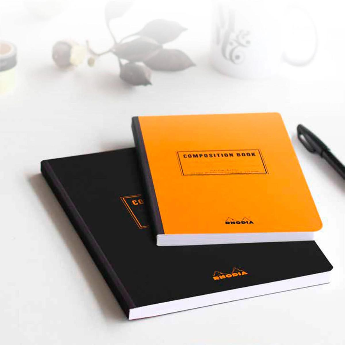 Composition Book Rhodia Capa Preta - A5 80F