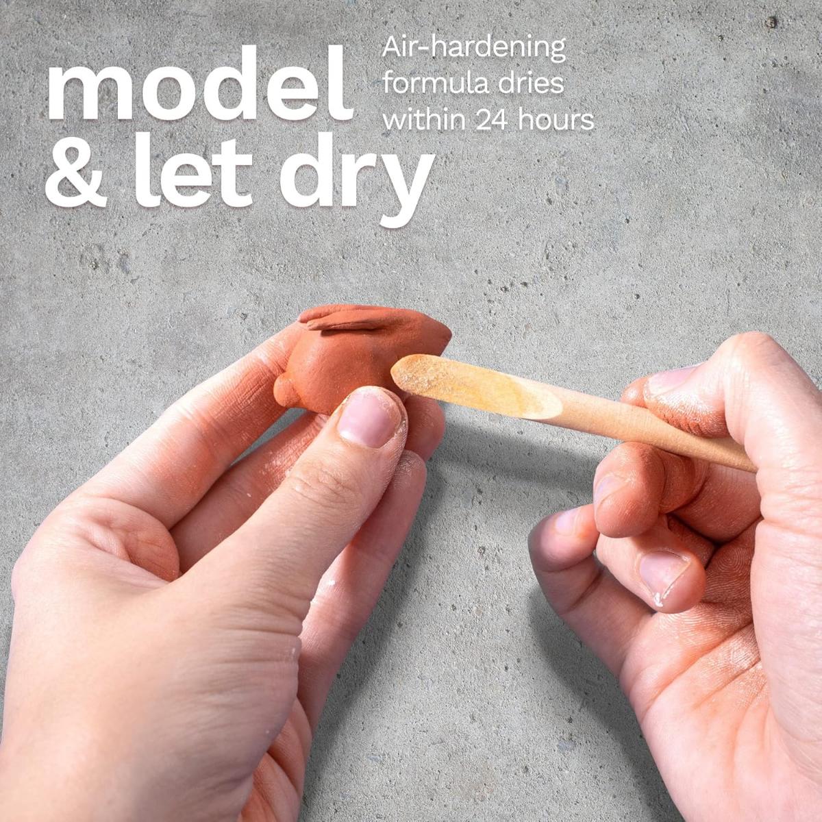 Massa de Modelar Cerâmica Fria DAS - Terracota - 500g