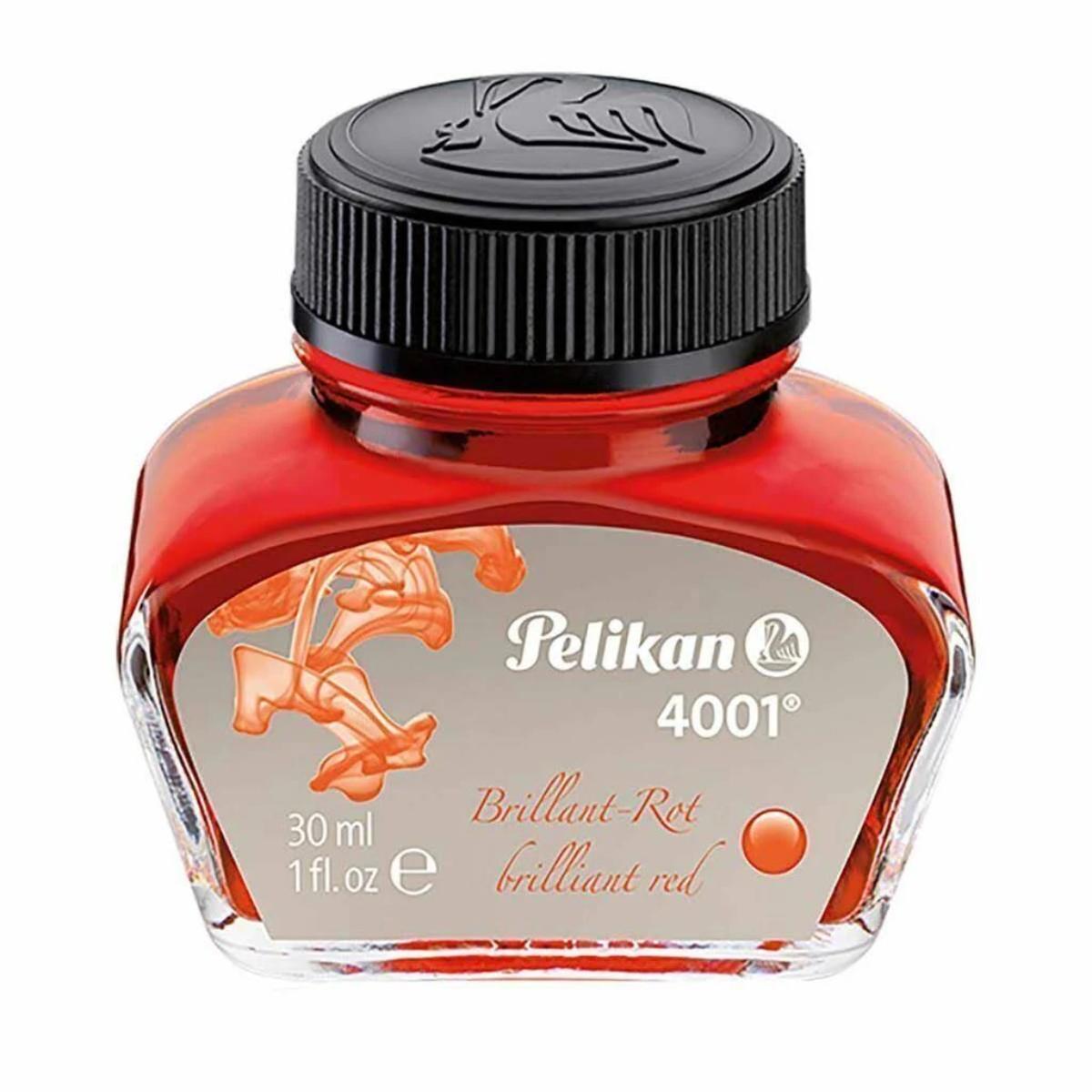 Tinta Para Caneta Tinteiro Vermelho - Pelikan 4001 - 30ml