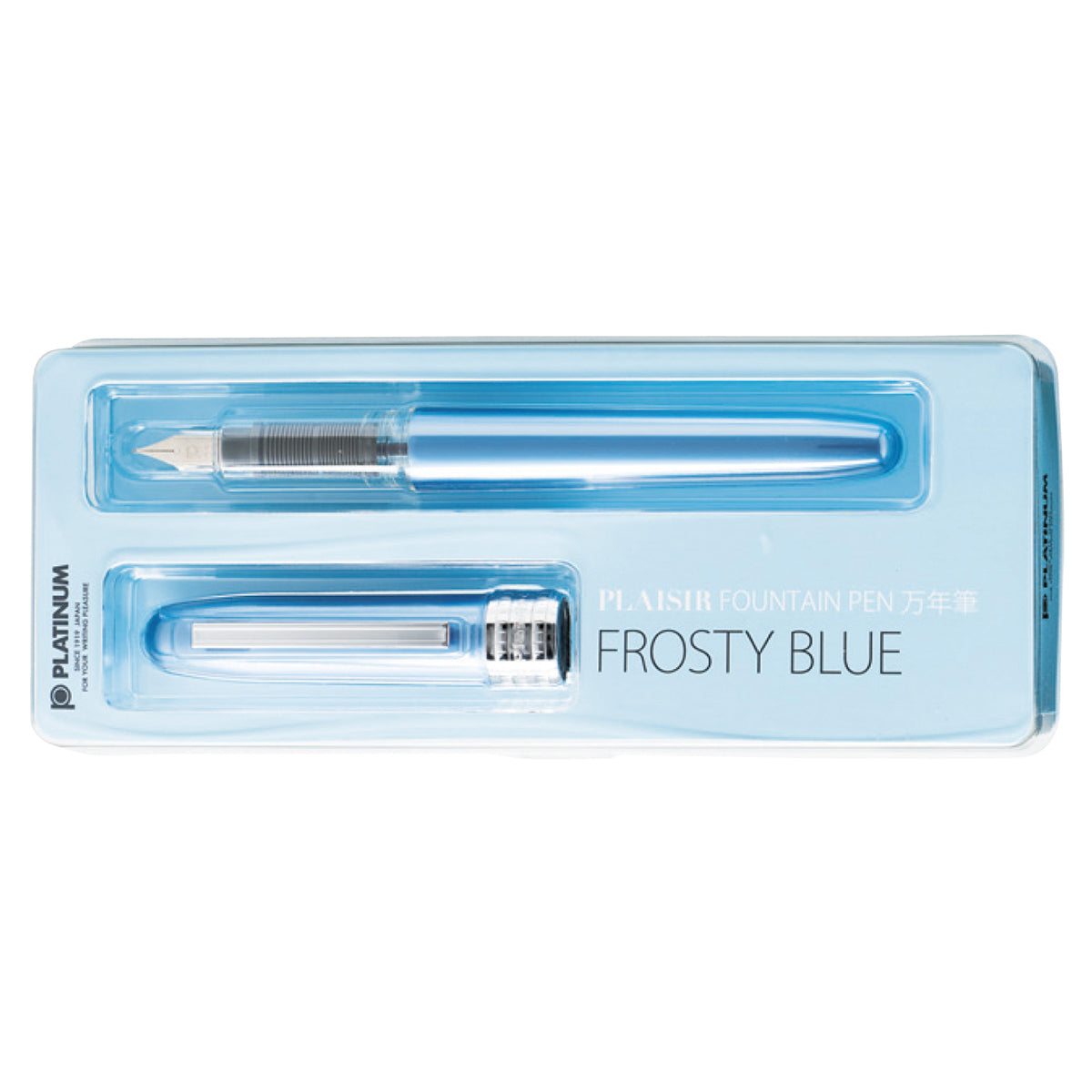 Caneta Tinteiro Platinum Plaisir - 0.5 Frosty Blue