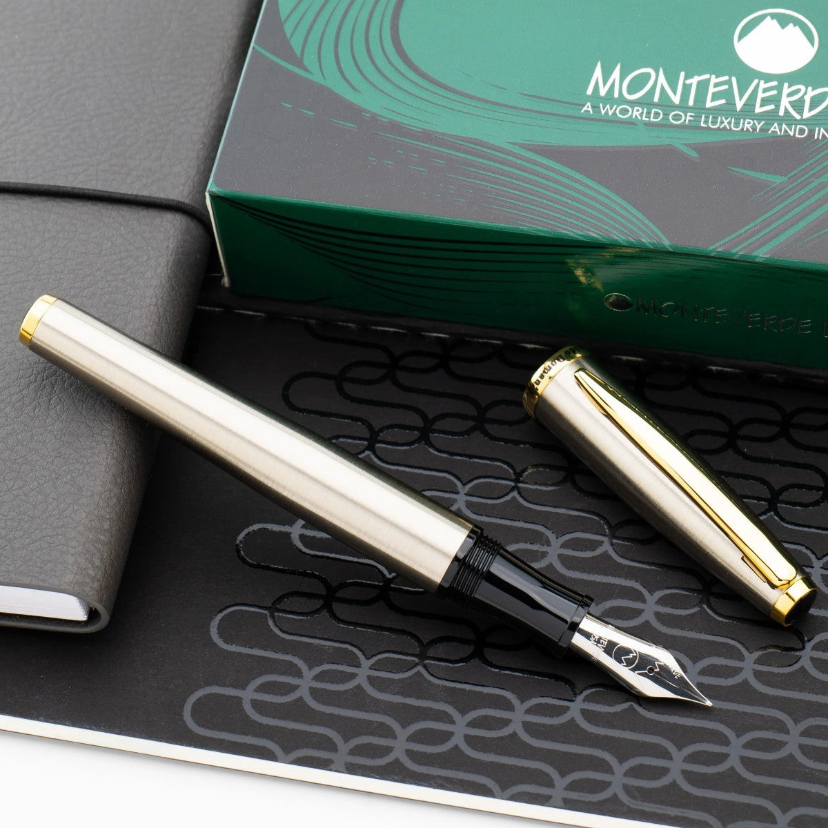 Caneta Tinteiro Monteverde Aldo Domani - Brushed Monteverde